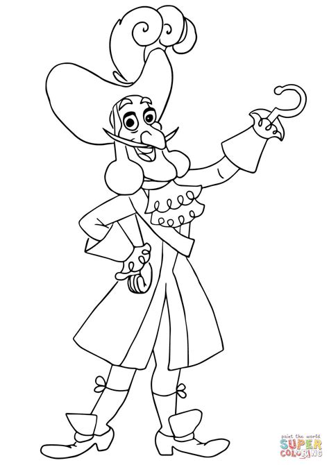 Captain Hook from Jake and the Neverland Pirates Coloring Online