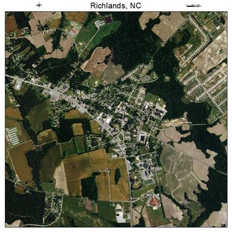 Aerial Photography Map of Richlands, NC North Carolina