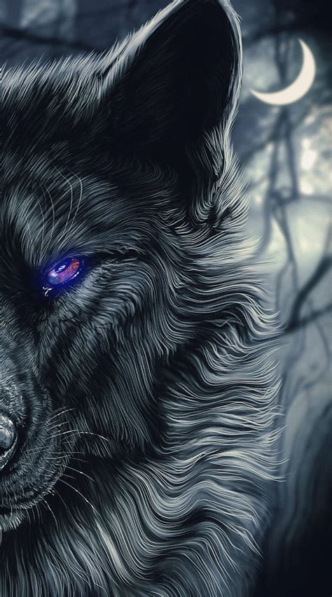 337 Wallpaper Hd Wolf Black - MyWeb