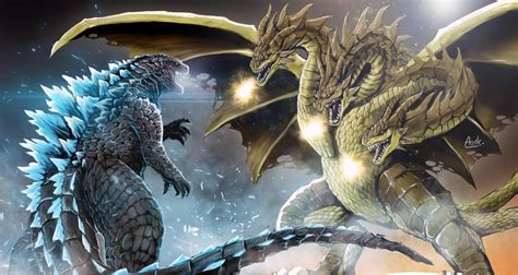 Godzilla vs King Ghidorah by Krit26 on DeviantArt