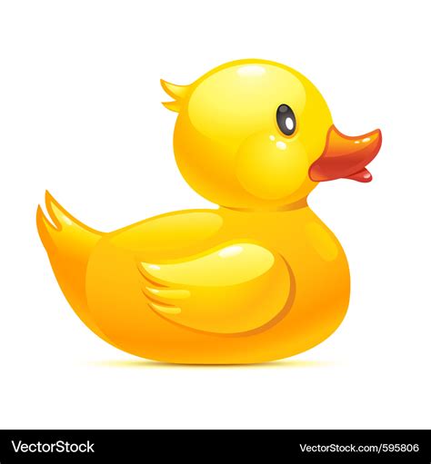 Rubber duck Royalty Free Vector Image - VectorStock