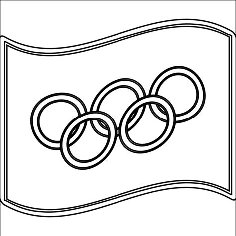 olympic flag coloring page - Google Search | Sports coloring pages ...