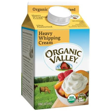 Organic Valley Heavy Whipping Cream, 1 Pint - Walmart.com