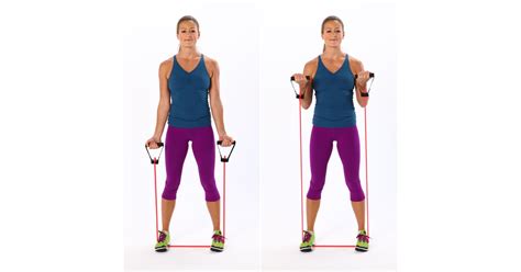 Bicep Curls | Resistance Band Workout For Biceps and Triceps | POPSUGAR ...