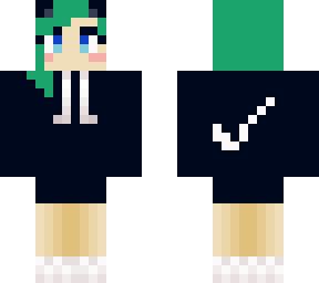 Black hoodie girl | Minecraft Skin