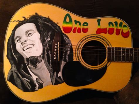 Bob Marley on guitar