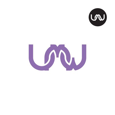 Letter UMW Monogram Logo Design 33214604 Vector Art at Vecteezy