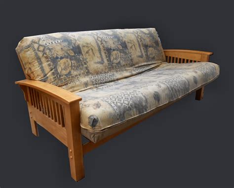 Uhuru Furniture & Collectibles: Wood Frame Futon- SOLD