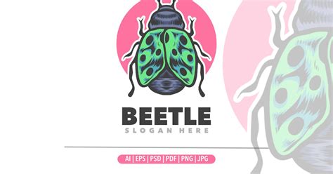 Beetle Logo, Graphic Templates - Envato Elements