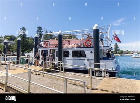 Palm Beach to Patonga boathouse group ferry, named Merinda 11, leaves ...