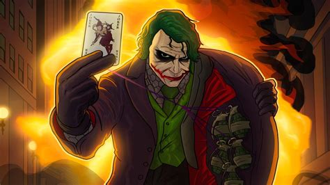 Joker The Dark Knight Art Wallpaper,HD Superheroes Wallpapers,4k ...