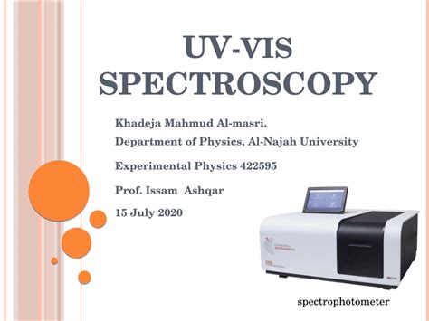 (PDF) UV Spectroscopy