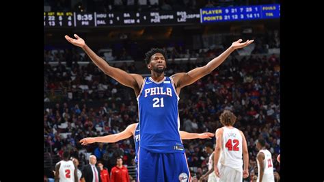 Joel Embiid | Highlights vs. Bulls (01.24.18) 22 Pts, 5 Rebs, 3 Asts, 2 ...