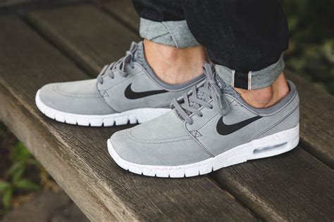 Nike SB Stefan Janoski Max Leather Cool Grey - Sneaker Bar Detroit