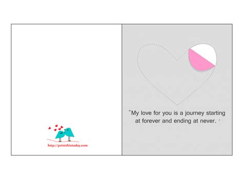 Printable Love Cards with Cute, Romantic and thoughtful Quotes