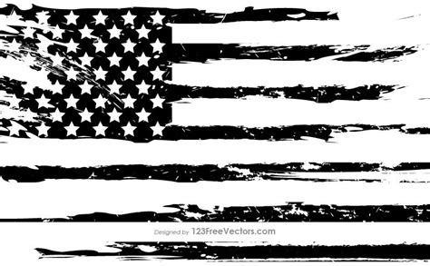 Tattered American Flag Vector at Vectorified.com | Collection of ...