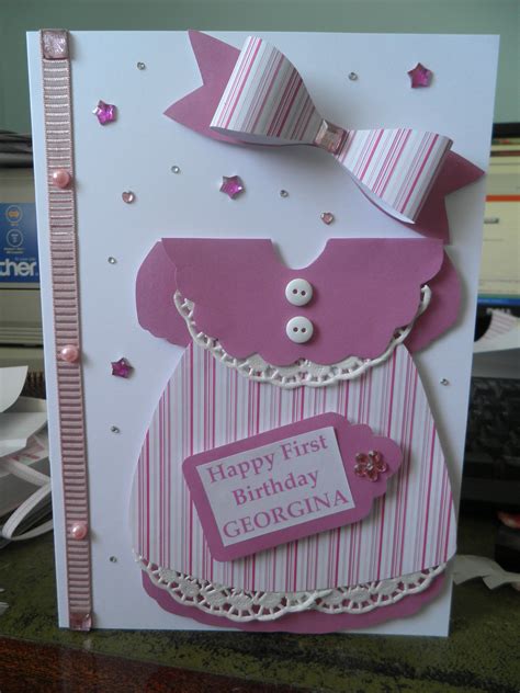 Pin by Susan Brinkmeier on Cards | First birthday cards, Girl birthday ...