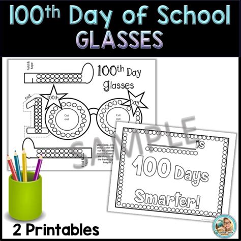 100th Day of School Activity Glasses Craft - Teacher's Brain