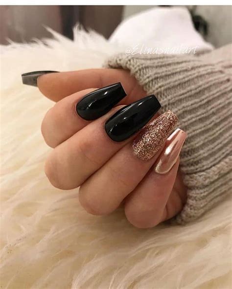 50 Beautiful Black and Gold Nail Designs That Will Make You Gasp in 2020