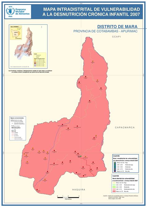 Mapa vulnerabilidad DNC, Mara, Cotabambas, Apurímac by World Food ...