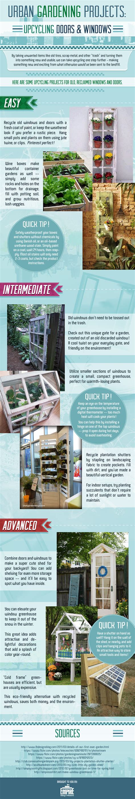 Upcycling Doors and Windows: Urban Gardening Projects