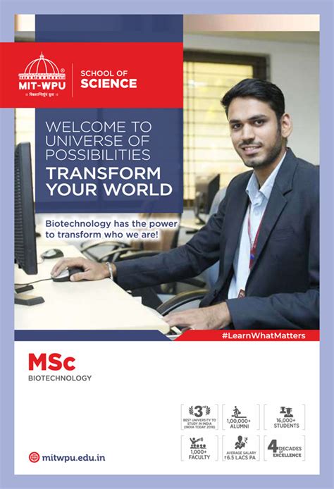 MIT World Peace University MSc Biotech Admissions 2020