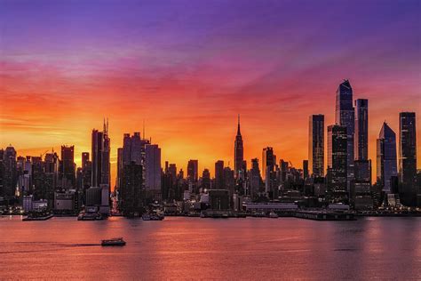 NYC Skyline Sunrise Photograph by Susan Candelario - Fine Art America