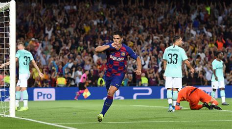 Luis Suarez goal video: Barcelona star scores two vs Inter Milan ...