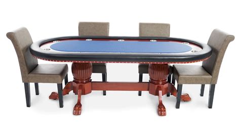 BBO Poker Rockwell 8 Piece Poker Dining Table Set with Lounge Chairs ...