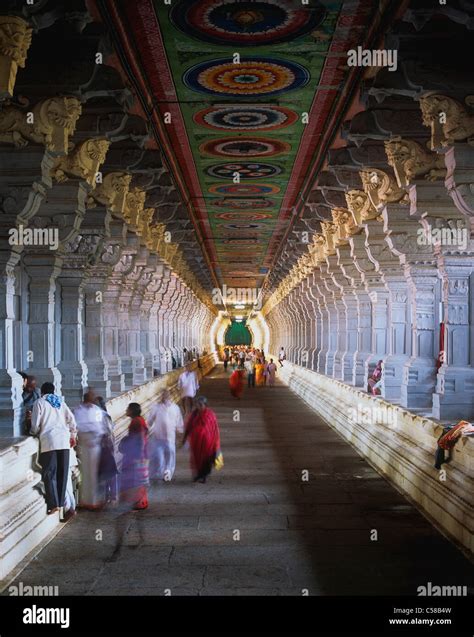 The Ramanathaswamy Temple, Rameshwaram Island, India Stock Photo - Alamy