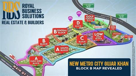 New Metro City Gujar Khan Block B map revealed