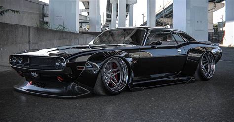 Dodge Challenger Sporting A Killer Widebody Kit Injects JDM Flair Into ...