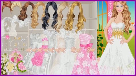 Barbie Wedding Dress Barbie games for girls Dress up games - YouTube