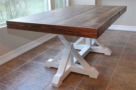 How to Build a DIY Farmhouse Dining Table - TheDIYPlan