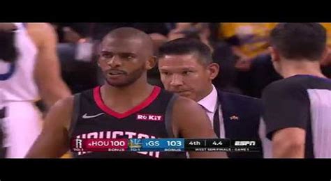 CRAZY Ending! Harden Tries to Draw a Foul, Chris Paul CP3 Gets Ejected ...