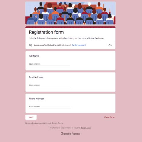 Google Forms Templates - Free Google Docs Templates