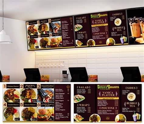 Digital TV Menu board for Restaurant on Behance