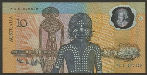 Australian banknotes ten-dollar commemorative polymer note of 1988 ...