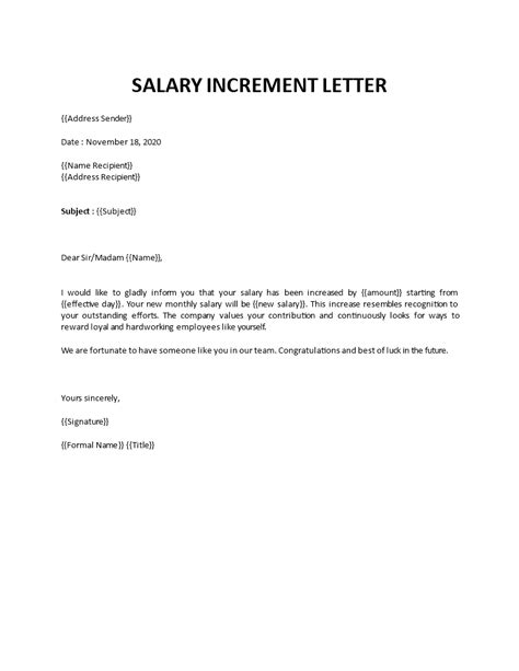 How Do You Write A Letter Of Pay Increase To An Employee - Printable Online