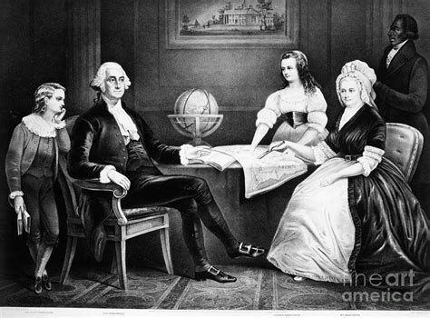 George Washington Family Photograph by Granger