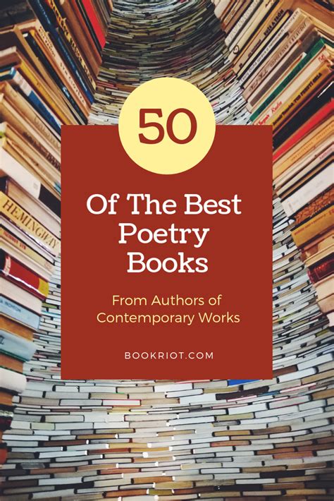 50 Of The Best Poetry Books By Authors of Contemporary Works