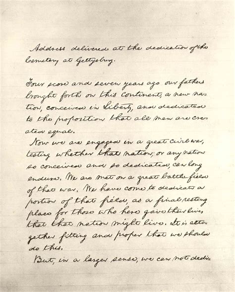 Lincoln’s final text of the Gettysburg Address - The Bliss Copy