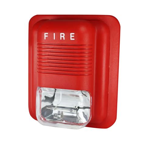 Free Shipping 2pcs/Lot CJ SS109 24V Fire Alarm Siren Strobe Siren For ...