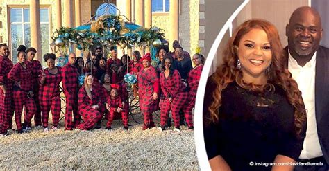 David and Tamela Mann Share Photo of Big Family Wearing Matching Red ...