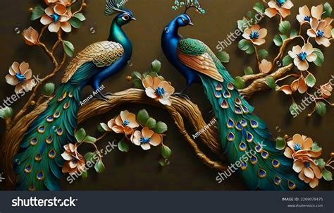 Indian Peacock Painting