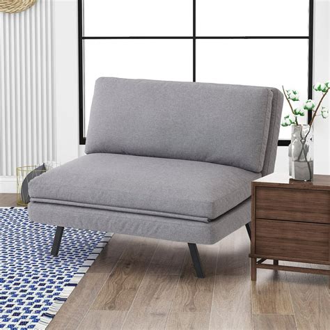 SMIAOER Tri-Fold Fabric Convertible Futon, Sleeper Sofa Bed Flip Chair ...