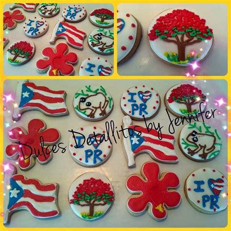 Puerto Rico themed cookies 12qty