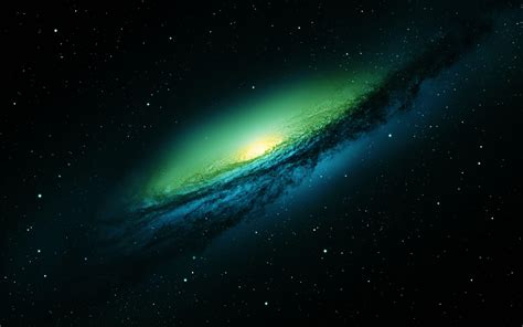 Green Galaxy Background