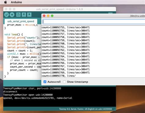 Improving Arduino Serial Monitor Performance