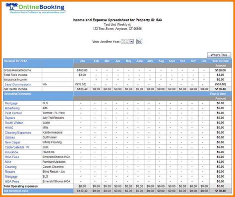 Free Income And Expense Spreadsheet intended for Small Business Income ...